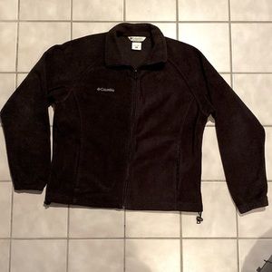 Columbia Women’s Black Zip Front Fleece Jacket XL
